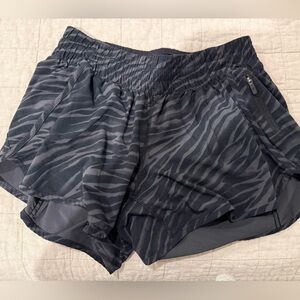 lululemon athletica Black Zebra Print Athletic Shorts